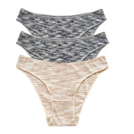 3Pcs/Set Women Panties Low Rise Briefs Seamless Underwear Female Underpants Comfort Strench Panties Sexy Lingerie S-XL