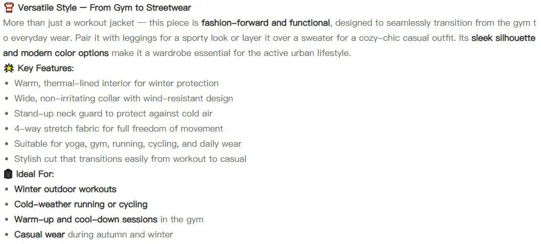 Women's High-End Velvet Yoga Jacket Stand Collar Long Sleeve Fitness Running Training Top for Autumn Winter Sports