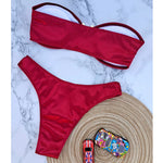 13 Color 2026 New Sexy Bandeau Bikini Women Swimwear Female Swimsuit Two-Pieces Bikini Set Padded Bather Bathing Suit Swim V4647