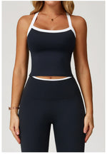 Women's Pilates Tank Top Push-Up Sports Bra Hollow Breathable Fitness Bras Gym Yoga Vest Running Tops High Strength Sportswear