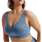 Seamless Sports Bras For Women Push-Up Bra Female Breathable Brassiere No Pads Bralette Solid Color Crop Top Sexy Lingerie S-5XL