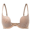 Solid Underwire Bra push up Lingerie comfort padded bra lift up thick cup lace bralette
