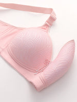 6pcs Seamless Tassel Decor Wireless Women Bra Push-Up - Adjustable Strap, Soft Colors Black/Pink/Beige/Light Blue/Mint Green