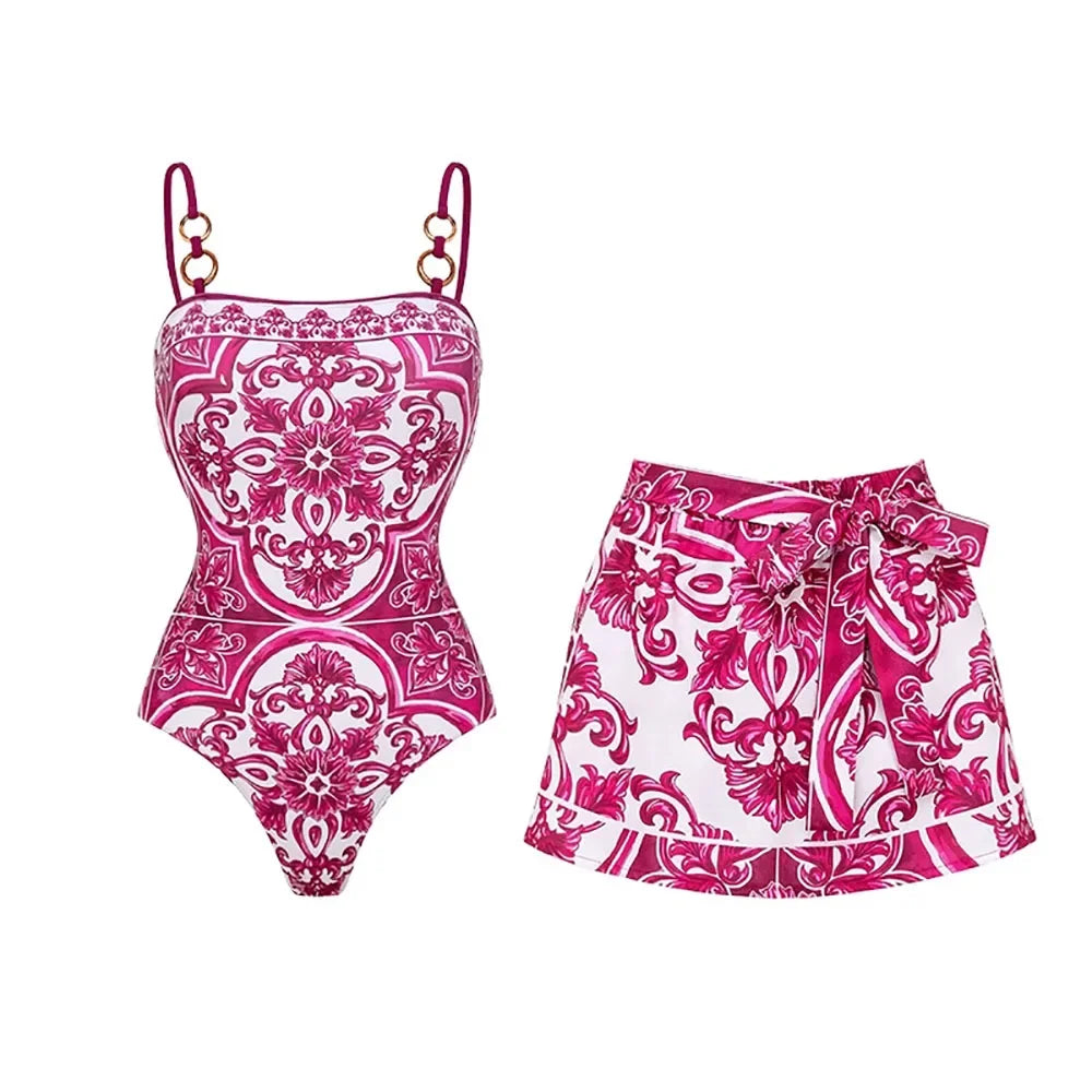 2026 New 2Pcs Ruffle Swimsuit Bandeau Biquini Sexy Bikini Women Swimwear Long Skirt Swimming Suit Female BathingsuitBathing Suit