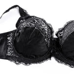 Plus Size E F G H I Cup Womens Bra Lace Brassiere Support Underwire Mesh Thin Large Adjusted-straps BH