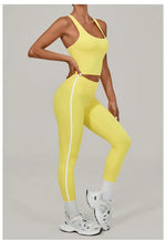 Women's Seamless Yoga Sets Sports Fitness Beauty Back Vest Hip-lifting Pants Slim-fit Suits Running Workout Gym Training Sets