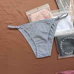 4Pcs/Set Women Cotton Briefs Sexy Brazilian Panties Low-Rise Underwear Adjustable Buckle Female Underpants Comfort Lingerie S-XL