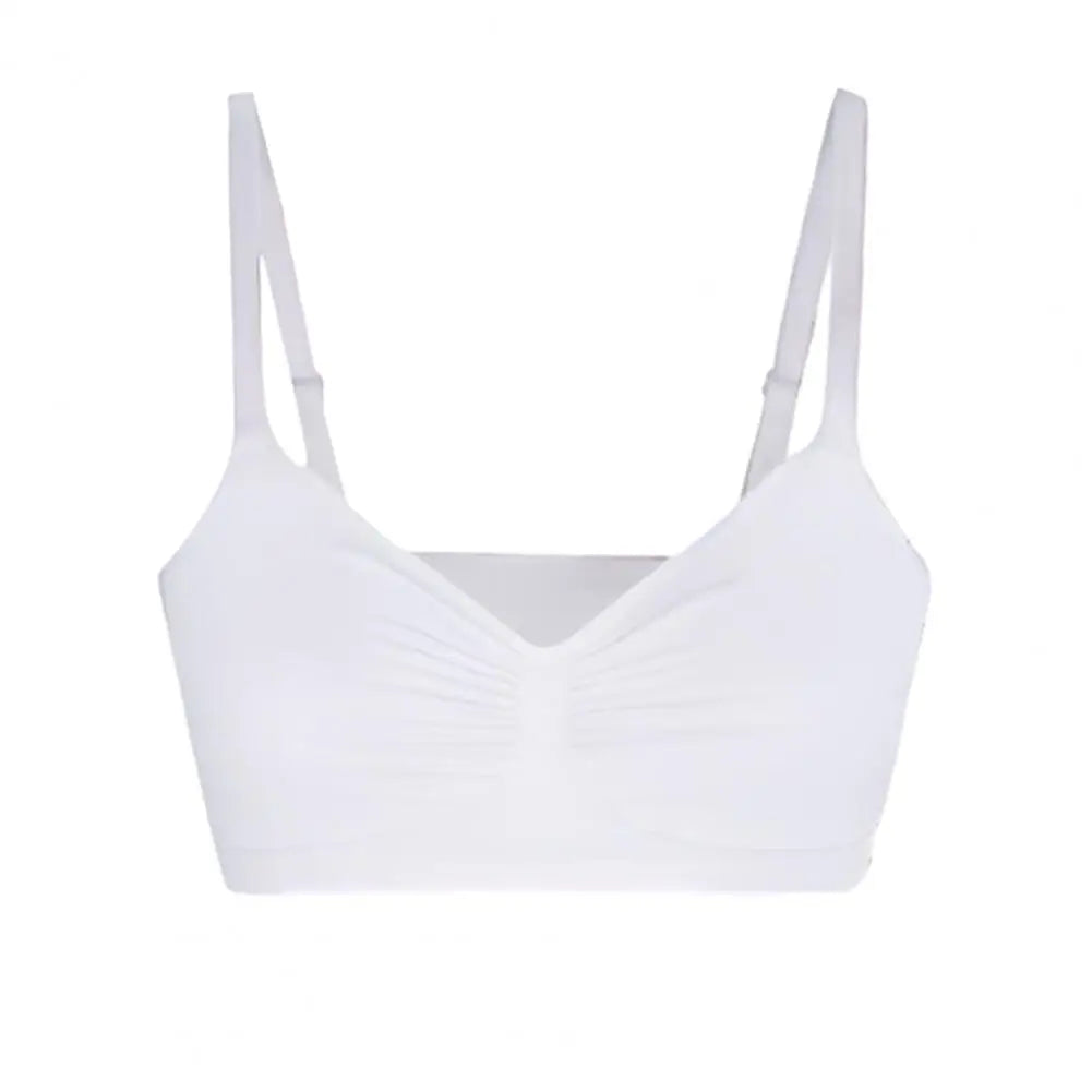 Wireless Soft Workout Bra Full Coverage Push Up Bralettes Sports Bras for Women Seamless Crop Cami Bra for Yoga Fitness