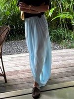 FDYOUI Elegant Solid Color Pleated Skirts for Women 2026 Chic High Slit Long Skirt High Street Office Lady Vacation Party Dress