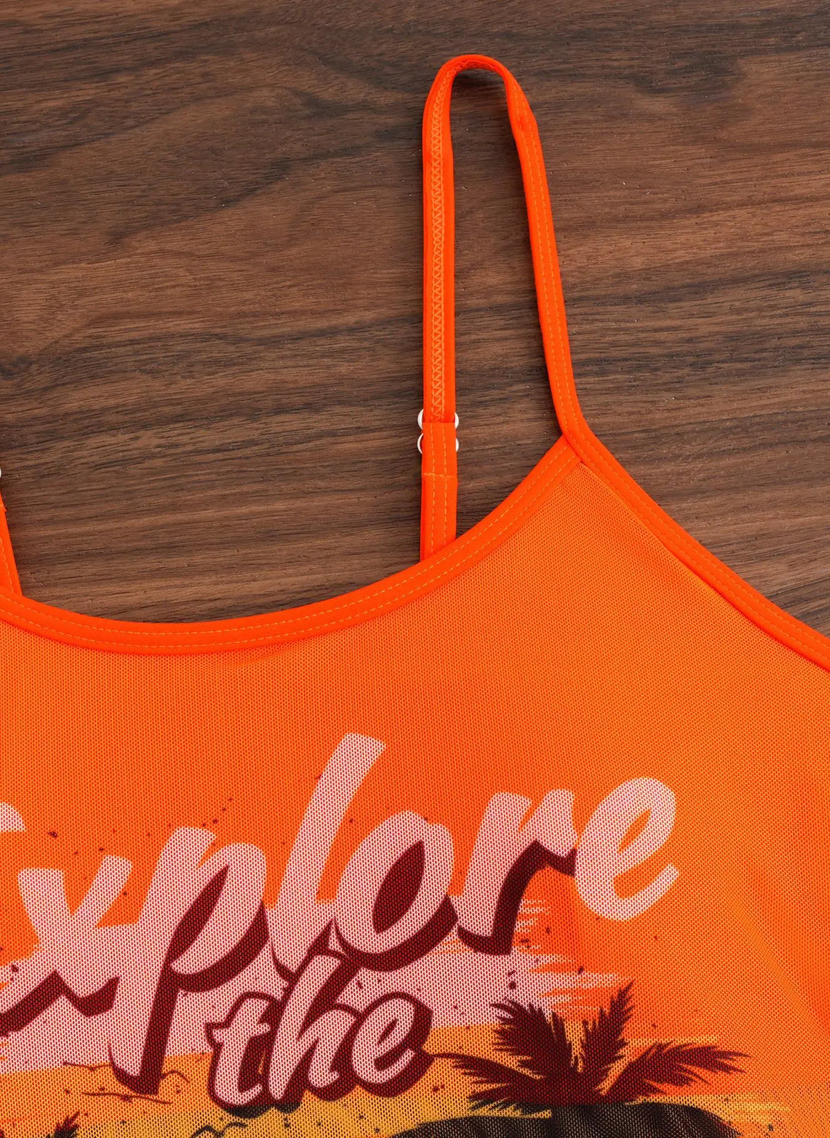 Summer Swimwear for Women Tankini Sets Swimsuit Vintage Padded Mesh Bathing Suit Print Beachwear Female Women's Swim Wear 2025