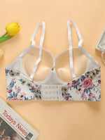 Bestselling Women's Underwear Bras Floral Prints Adjustable Straps Shapewear Thin Underwear Comfortable B2058