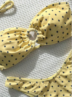 XS - L Polka Dot Bandeau Bikini Women Swimwear Female Swimsuit Two-pieces Bikini Set Brazilian High Cut Bathing Suit Swim Lady