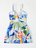 2026 Strappy Swimsuit One Piece Push Up Swimwear Women Sexy Printed Bathers Bathing Swimming Swim Suit Female Beachwear