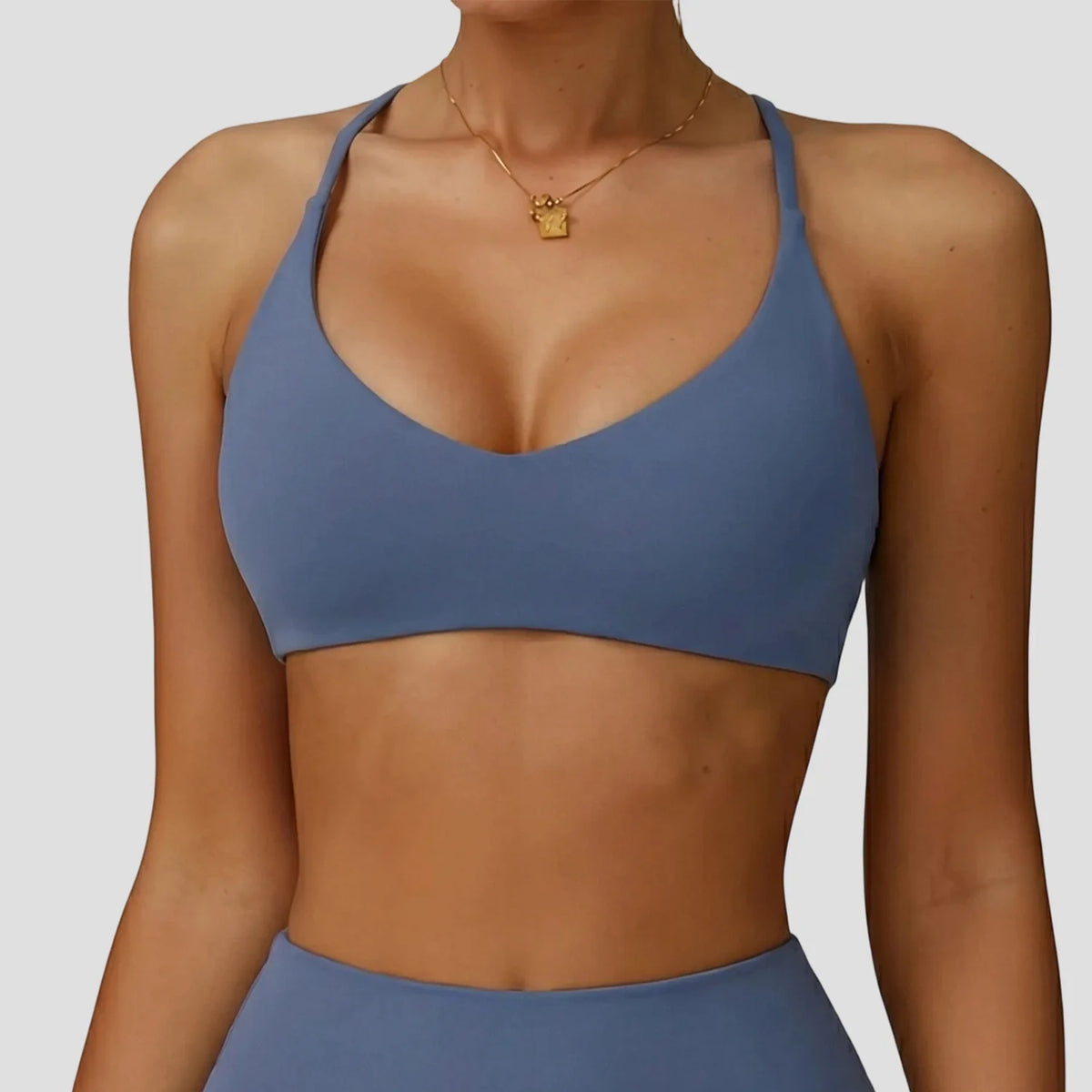 Sports Bra HighSupport Women Gym Underwear Push-up Back Cross Yoga Crop Top Running Workout Fitness Pilates Solid Color