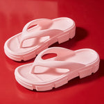 Thick Sole Wedges Flip Flops For Women 2025 Summer ClipPlatform Sandals Woman Non-slip Beach Slippers Girls Outdoor Slides