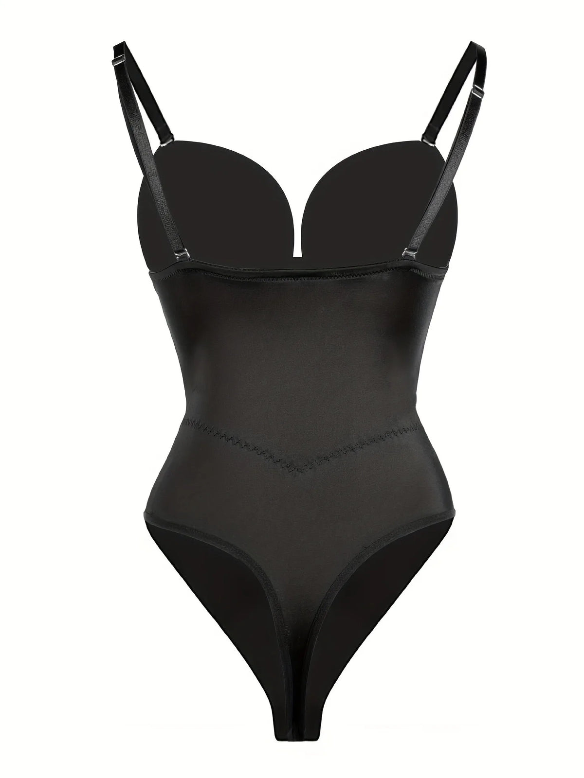 Backless Solid Low Cut Shapewear Bodysuit Tummy Control Waist Trainer Thong Slimmer Women Underwear