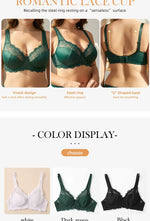 Bras For Womens Lingerie BH Tops Elegance Lace Bras Sexy Underwear Underwire Support Plus Size Brassiere Leisure A B C D E Cup
