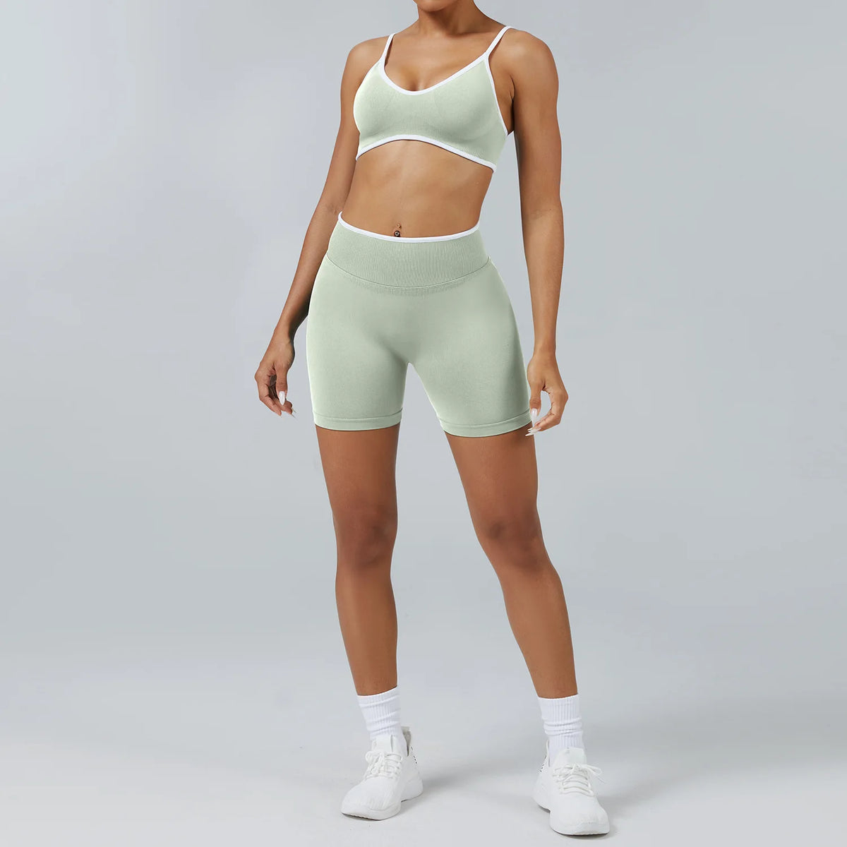 2PCS Yoga Suit Seamless Sports Set Gym Outfits Women Tracksuit Running Workout Clothes Sports Bra Athletic Wear Yoga Clothing