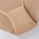 Soft Satin Women's Panties, Fashionable and Sexy Mesh Semi-Transparent Hollow-Out Metal Comfortable Briefs for Women