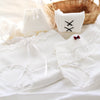 Girls SweetCute Underwear Cotton Lovely Soloid Middle Waist Briefs Young Girl Panties TeenagersWhite Intimates M L XLWhite