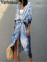 17 Colors Leopard Printed Colorful With Belt Tunic Cover-ups Beach Dress Beach Wear Beachwear Female Women Beach Cover Up V4510L