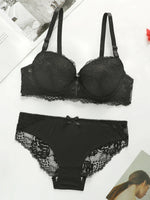 Women Lace Bra and Panty Sets Sexy Floral Print Push Up Underwear Women's Brassiere Intimate multicolored Lingerie Set A2155