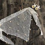 7 Colors Hollow Out Crochet Knitted Sarong Pareo Beach Cover Up Cover-ups Beach Dress Beach Wear Beachwear Female Women V7010