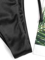 2025 Metallic Satin High Cut Brazilian Bikini Women Swimwear Female Swimsuit Two-pieces Bikini Set Bathing Suit Swim Beach Wear