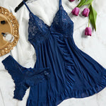 Plus Size Underwear For Women Sexy Thong Nightdress Sets Transparent Underpants A Set Of Female Lingerie Lace Panties Nightgowns