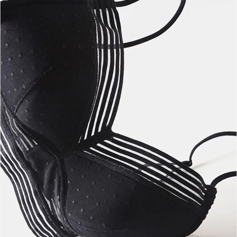 Sexy Backless Bra U-Shaped Beautiful Back Sling Underwear for Women Thin Section Seamless Brassiere Small Chest Gathered Bras