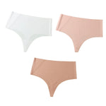 3Pcs/Set G-string Women Thongs High Waist Panties Female Underpants Soft Panty Sexy Lingerie Comfy Seamless Underwear