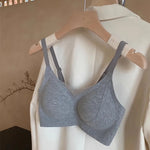 Wireless Support Bra Small Breasts, European Style Push Up Bralette, No Underwire No Padding Anti-Sagging Comfort, Autumn Winter