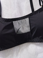 Ladies Smooth Comfortable Thin Underwear Women Sexy Nightwear Inner Solid Color Sleep Underwear Bra Set