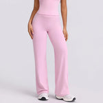 QINACTIVE Sports Straight yoga Pants Versatile Loose Breathable Wide Leg Butt-Lifting Pants for Running Fitness Cycling Gym