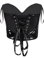 Push-Up Chest Support Glossy Fishbone Sexy Style Waist Cincher Tummy Control Top For Women Solid Color Pure Desire Charming JKOB