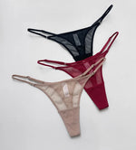 Lace Mesh Women Briefs Sexy Thong Transparent Panties Underwear Low Waist Girls G String Seamless Lingerie Fitness T Back