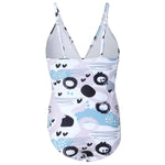 Floral Print Girls One Piece Swimsuit 8-12 Year Teenager Children's Swimwear 2026 Kids Bathing Suits Cut Out Beach Wear Bodysuit