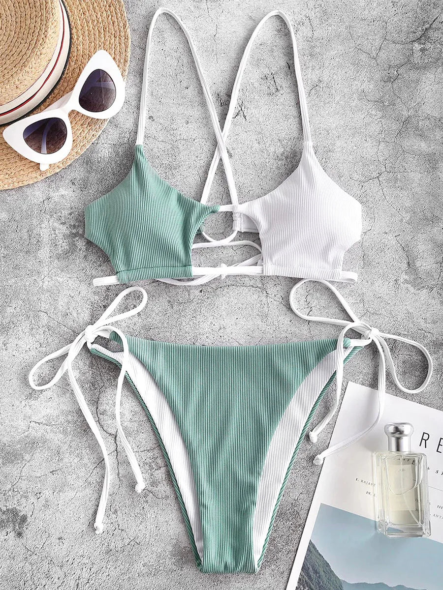 2025 String Bikini Women Brazilian Swimsuit Sexy Push Up Swimwear Female Bathers Bathing Swimming Suit Summer Beachwear