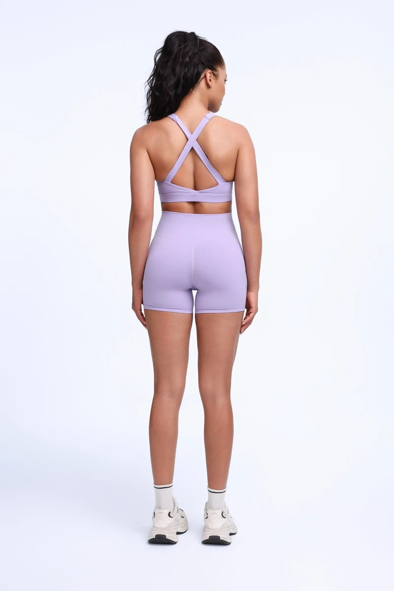 DIAS FIT JOY Cloud feeling wide shoulder strap cross beauty back removable padding sports bra Pilates cycling fitness