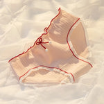 Cotton Panties Underwear Lovely Comfort Briefs Panty Female Low Rise Solid Color Student Briefs