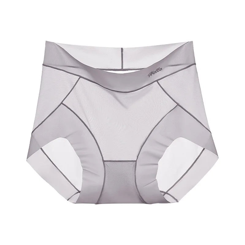 Ultra-thin ice silk seamless underwear for women, ultra-thin cool breathable mask underwear briefs