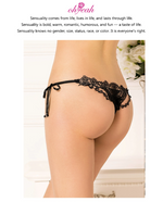 Women‘s Mesh Lace Panties Plus Size M-3XL Sheer Embroidered Flowers Low Rise Sexy Underwear with Ribbon Metal Ring Daily Wear