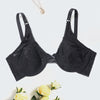 BEAUWEAR Ultra Thin Unlined Breathable Lingerie Bra with Wire Plain Floral Lace Bras for Women
