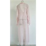 New Sexy V Neck Ruffled Long Sleeve Chiffon Tunic Beach Cover Up Cover-ups Beach Dress Beach Wear Beachwear Female Women V5976