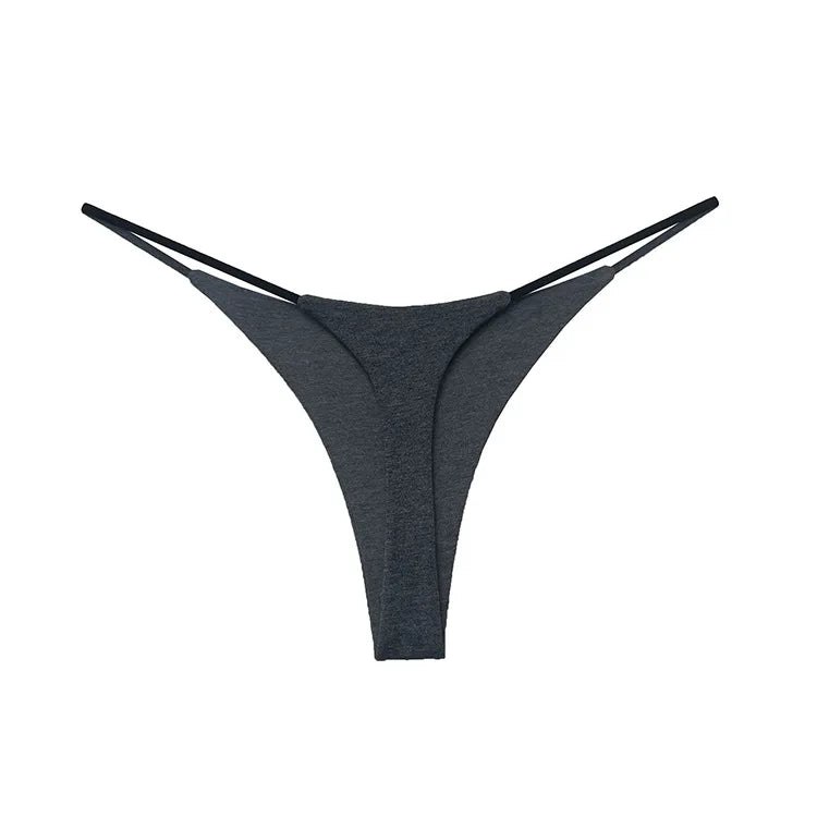 Low Waist Cotton Thong Women Panties Sexy Briefs T-back Bikini Underwear Seamless G String Sports Female Lingerie Size S-XXL