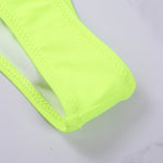 Women Push Up Two Piece Bikini Swimsuits Solid Color Bra Padded Swimwear Bathing Suit