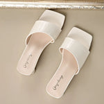 New Slippers Women's Fashion Open Toe Sandals Sexy High Heels Lady Slippers Low Heel Summer Sandals New Size
