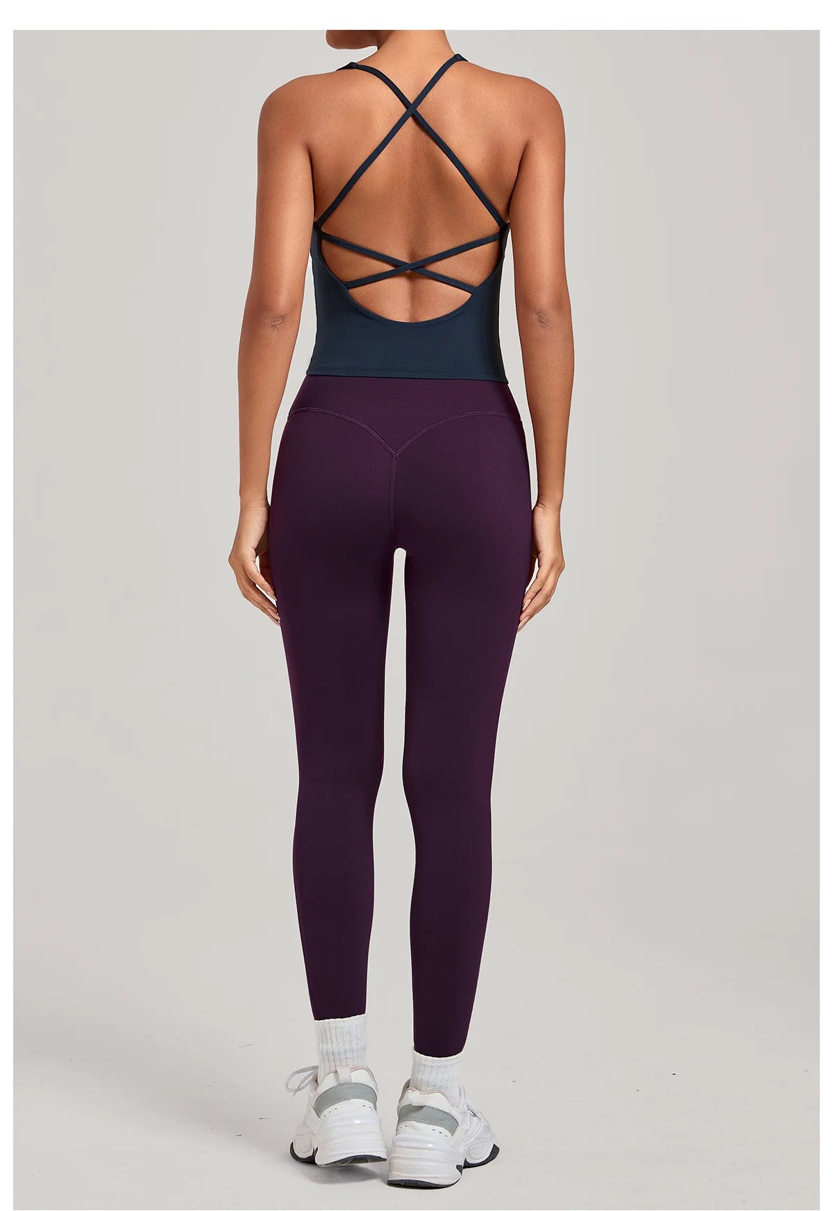 Women Sports Yoga Vest With Cross Shoulder Straps Quick Drying Sexy Yoga Bra Gym Breathablefitness Push Up Training Sports Vest