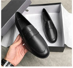 Retro British Style Women Leather Shoes Autumn Flat Casual Loafers Fashion Slip on Round Toe Office Work Shoes Zapatillas Mujer
