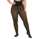 1pc Thermal Stockings Women Fleece Lined Tights Warm Winter High Waist Sexy Translucent Black Pantyhose Thermal Legging Tights